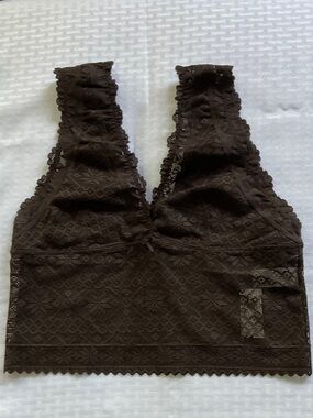 aerie Dark Brown Lace Bralette